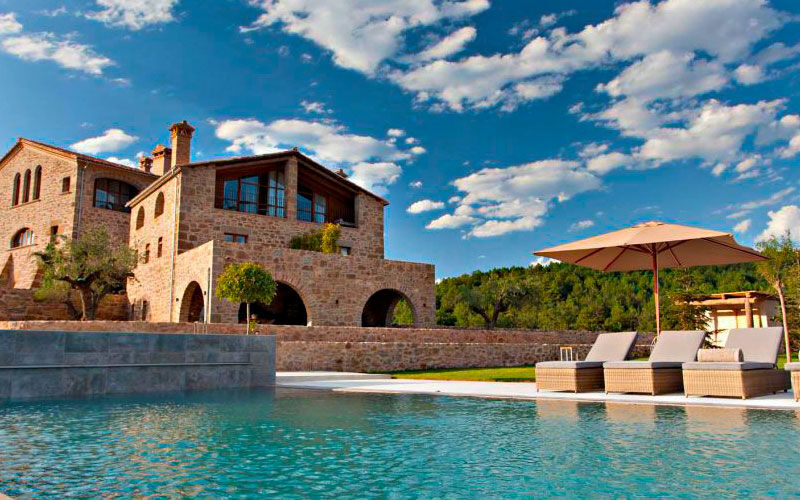 Historic stone estate outside Girona